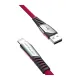 DC17 Lightning Kablo iphone Uyumlu 1M 2.4A - Kırmızı