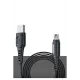 DC24 Micro USB Kablo 1.2M 4A - Siyah