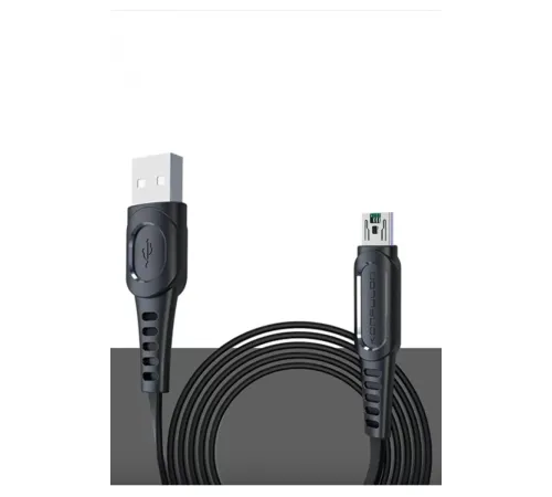 DC24 Micro USB Kablo 1.2M 4A - Siyah