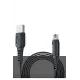 DC24 Micro USB Kablo 1.2M 4A - Siyah