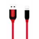 S51 Lightning Kablo iphone Uyumlu 1M 3A - Kırmızı