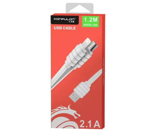 S56 2in1 (Lightning-Micro USB) Kablo 1.2M 2.1A