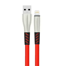S89 Metal Uçlu Lightning Kablo iphone Uyumlu 1M 2.4A - Kırmızı