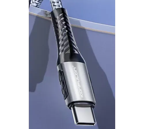 DC43 Type-C to Type-C 1M Örgü 60W Hızlı Şarj Kablo - Yeşil