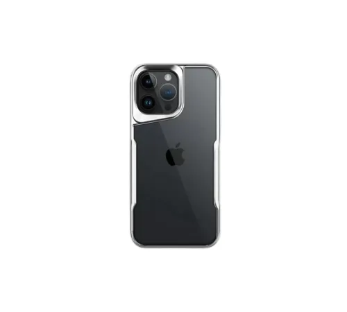 Apple iPhone 16 Pro Max Kılıf Boyi Silikon Kapak - Gümüş