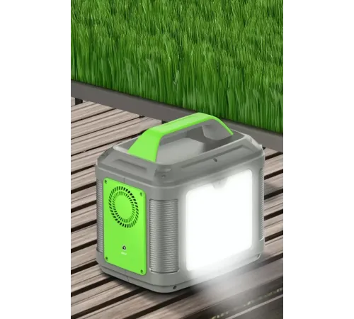 CN04 Powerbank 300W 60.000 mAh 5W Led Işıklı Kamp Şarj PD 60W - Gri