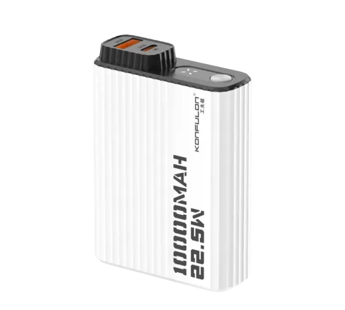 A40Q 10.000 mAh PD 20W Mini Powerbank - Siyah-Beyaz