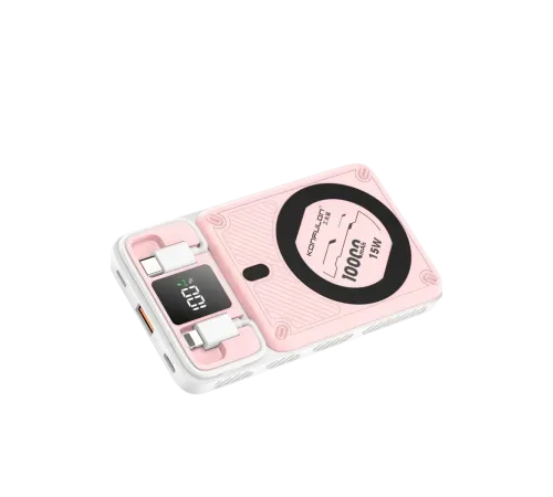 M25W 10.000 mAh 20W PD Magsafe Powerbank - Pembe