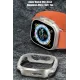 Apple Watch Ultra 49mm MO-WT3 Alüminyum Camlı Kasa Ekran Koruyucu - Gold