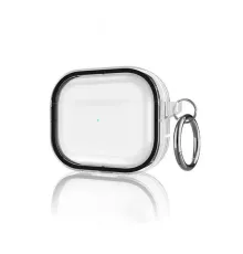 Airpods Pro 2 (2.nesil) Shiny Şeffaf Kılıf - Siyah