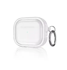 Airpods Pro 2 (2.nesil) Shiny Şeffaf Kılıf - Beyaz