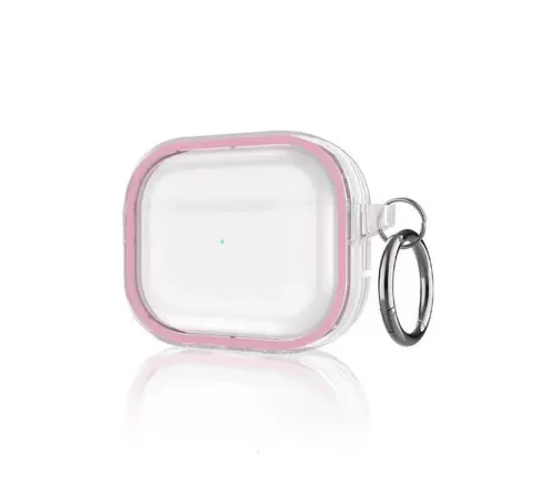Airpods Pro 2 (2.nesil) Shiny Şeffaf Kılıf - Pembe
