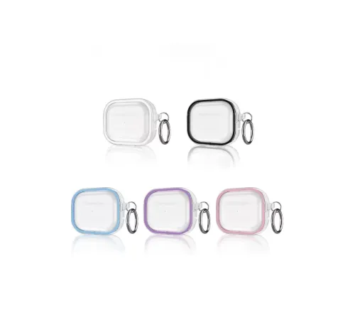Airpods Pro 2 (2.nesil) Shiny Şeffaf Kılıf - Mor