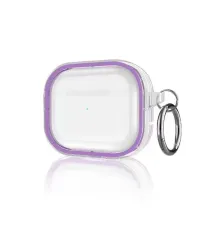 Airpods Pro 2 (2.nesil) Shiny Şeffaf Kılıf - Mor