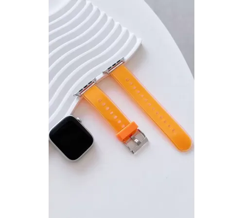 Watch 45mm Jelly Silikon Kordon - Turuncu