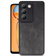 Vivo V30 Lite 4G Kılıf Aras Deri Kapak - Siyah