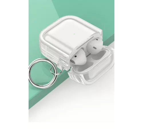 Airpods 4 (4.nesil) Shiny Şeffaf Kılıf - Siyah