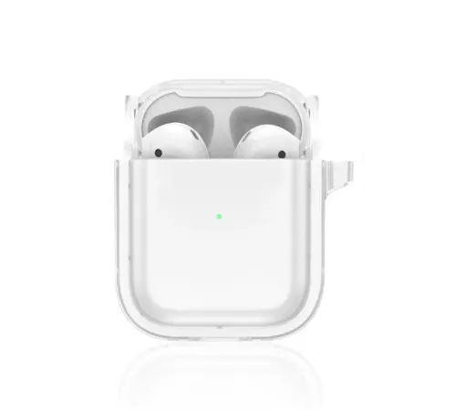 Airpods 4 (4.nesil) Shiny Şeffaf Kılıf - Beyaz