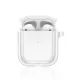 Airpods 4 (4.nesil) Shiny Şeffaf Kılıf - Beyaz