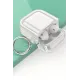 Airpods 4 (4.nesil) Shiny Şeffaf Kılıf - Beyaz
