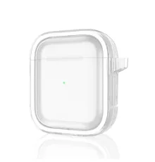 Airpods 4 (4.nesil) Shiny Şeffaf Kılıf - Beyaz