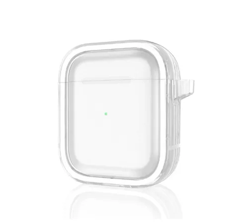 Airpods 4 (4.nesil) Shiny Şeffaf Kılıf - Beyaz
