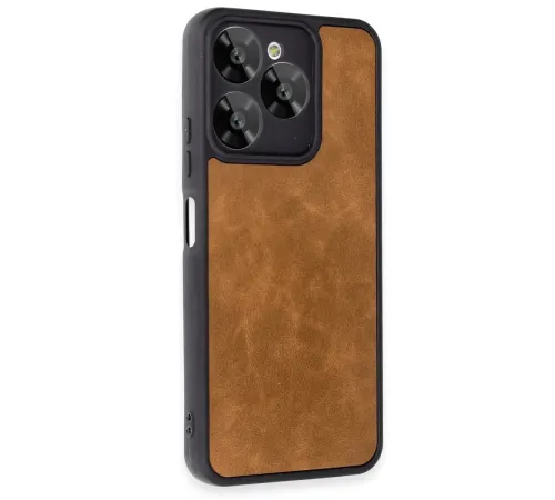 General Mobile Era 30 Kılıf Aras Deri Kapak - Taba