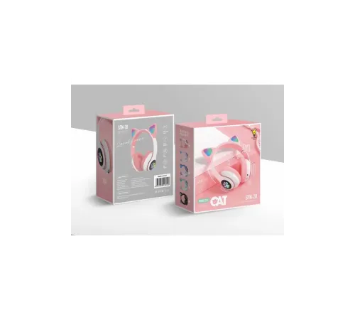 STN28 Kablosuz Kedi Kulaklık - Pembe