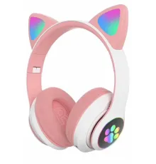 STN28 Kablosuz Kedi Kulaklık - Pembe