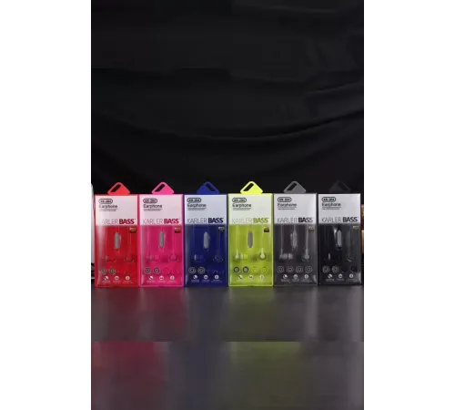 KR-204 Kablolu Kulaklık - Kırmızı