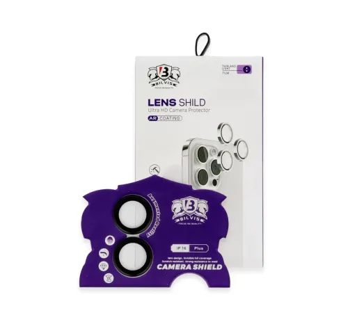 Apple iPhone 16 Bilvis Titan Kamera Lens - Siyah