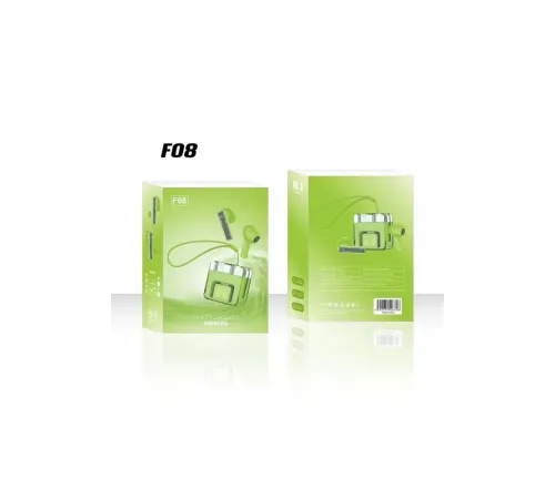F08 Dijital Şarj Göstergeli TWS Bluetooth Kulaklık - Yeşil
