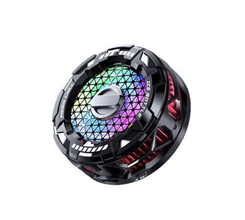 FS02 15W RGB Radyatör Telefon Soğutucu Fan - Siyah