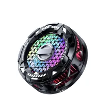 FS02 15W RGB Radyatör Telefon Soğutucu Fan - Siyah
