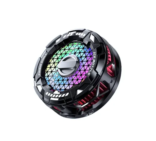 FS02 15W RGB Radyatör Telefon Soğutucu Fan - Siyah