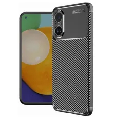 Realme 12 Lite Kılıf Auto Focus Karbon Kapak - Siyah