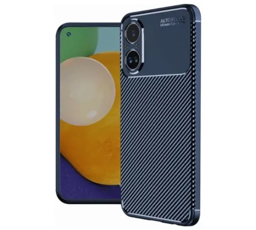 Realme 12 Lite Kılıf Auto Focus Karbon Kapak - Lacivert