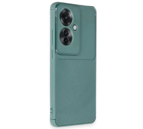 Reno 11F Kılıf Auto Focus Karbon Kapak - Koyu Yeşil