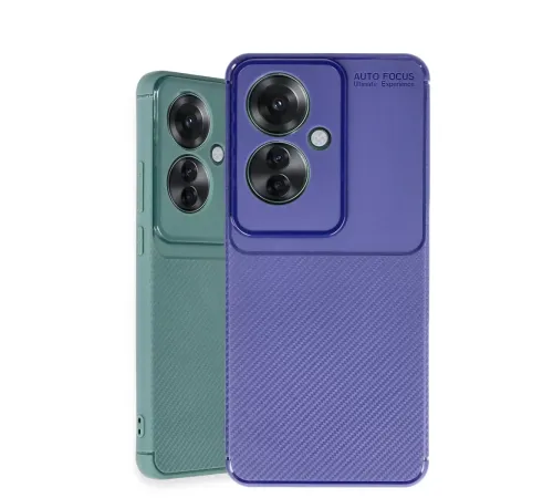 Reno 11F Kılıf Auto Focus Karbon Kapak - Koyu Yeşil