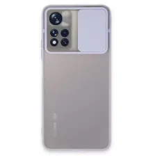 Redmi Note 11T Kılıf Palm Buzlu Kamera Sürgülü Silikon - Lila