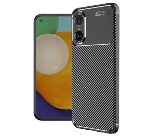 A38 Kılıf Auto Focus Karbon Kapak - Siyah