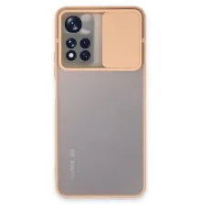 Redmi Note 11T Kılıf Palm Buzlu Kamera Sürgülü Silikon - Pembe