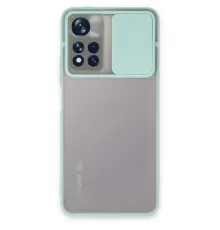 Redmi Note 11T Kılıf Palm Buzlu Kamera Sürgülü Silikon - Turkuaz