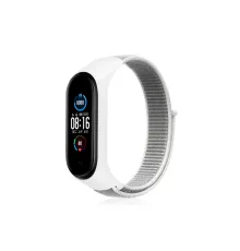 Mi Band 4 Hasırlı Cırtcırtlı Kordon - Beyaz