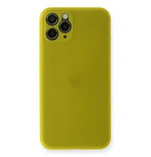 Apple iPhone 11 Pro Max Kılıf PP Ultra İnce Kapak - Sarı