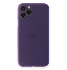 Apple iPhone 11 Pro Max Kılıf PP Ultra İnce Kapak - Mor