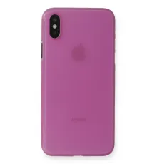 Apple iPhone X Kılıf PP Ultra İnce Kapak - Pembe