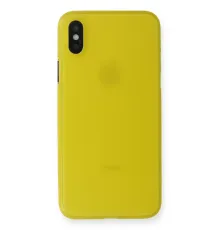 Apple iPhone X Kılıf PP Ultra İnce Kapak - Sarı