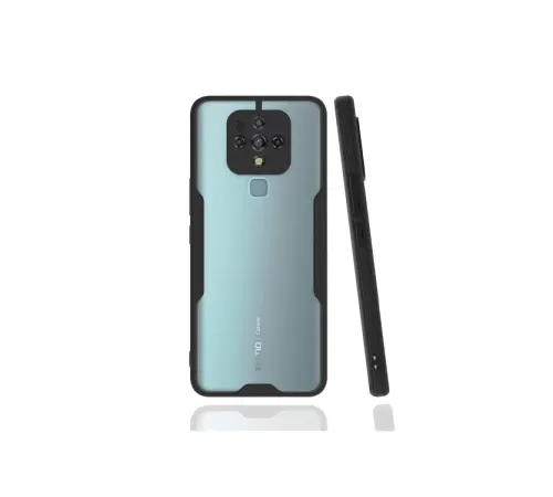 Tecno Camon 16 Kılıf Platin Silikon - Siyah