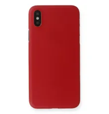 Apple iPhone X Kılıf PP Ultra İnce Kapak - Kırmızı